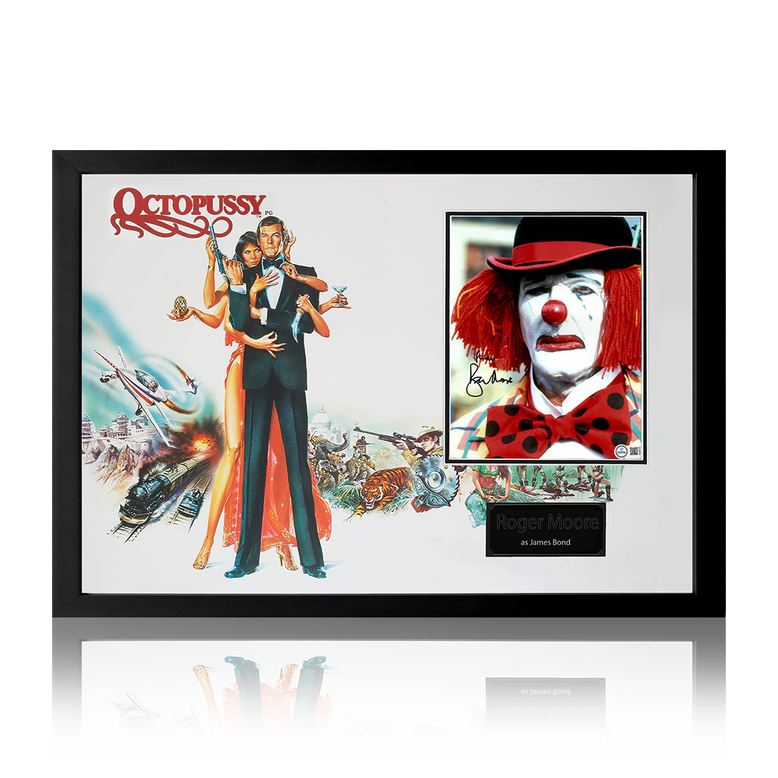 Roger Moore Octopussy Image Iconic Frame (AFTAL Authentication)