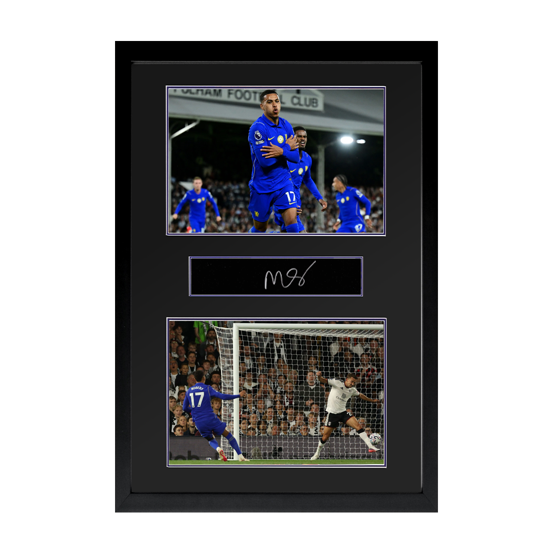 Morgan Rogers Signed Chelsea Plaque Iconic Frame