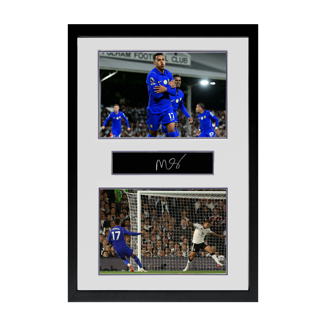 Morgan Rogers Signed Chelsea Plaque Iconic Frame
