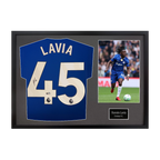 Roméo Lavia Signed Chelsea Shirt Classic Frame (ACG Cert)