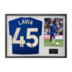 Roméo Lavia Signed Chelsea Shirt Classic Frame (ACG Cert)