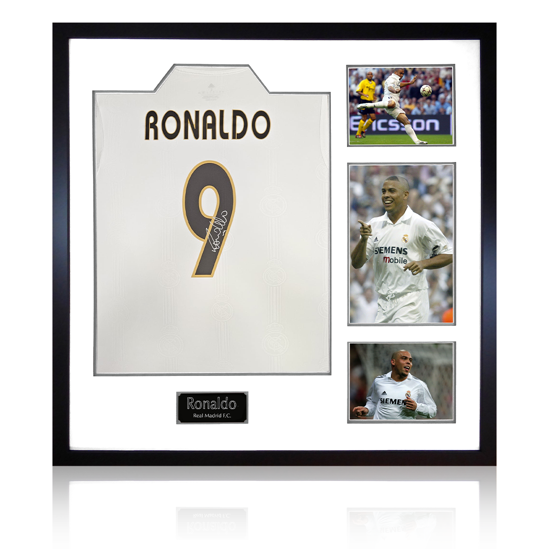 Ronaldo Signed Real Madrid 03/04 Shirt Elite Frame