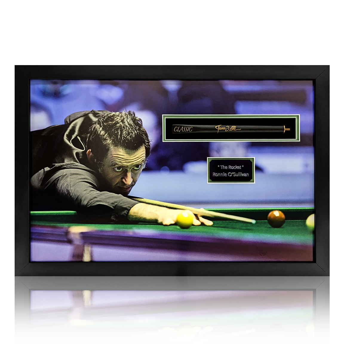 Ronnie O'Sullivan Signed Snooker Cue Butt Iconic Frame