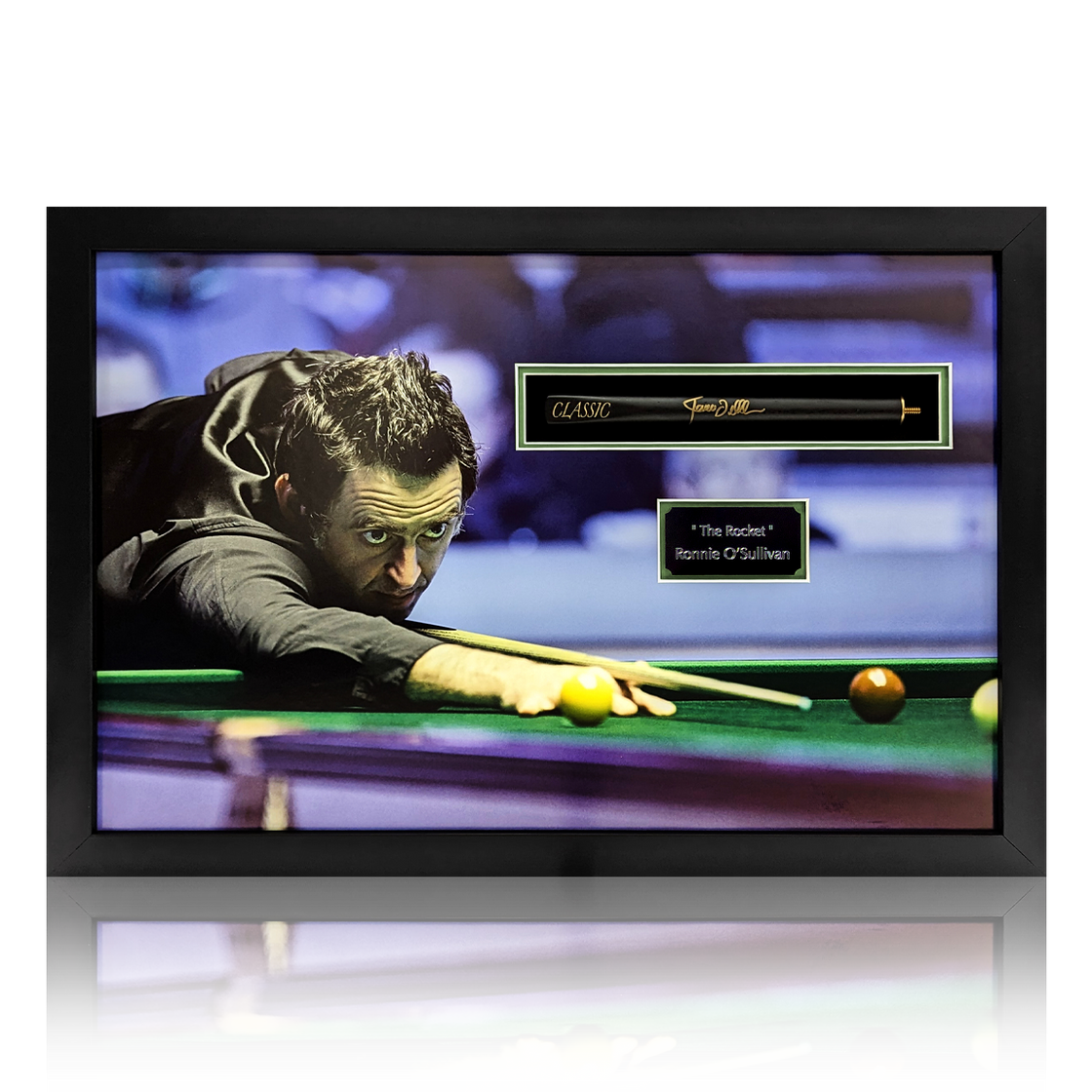 Ronnie O'Sullivan Signed Snooker Cue Butt Iconic Frame
