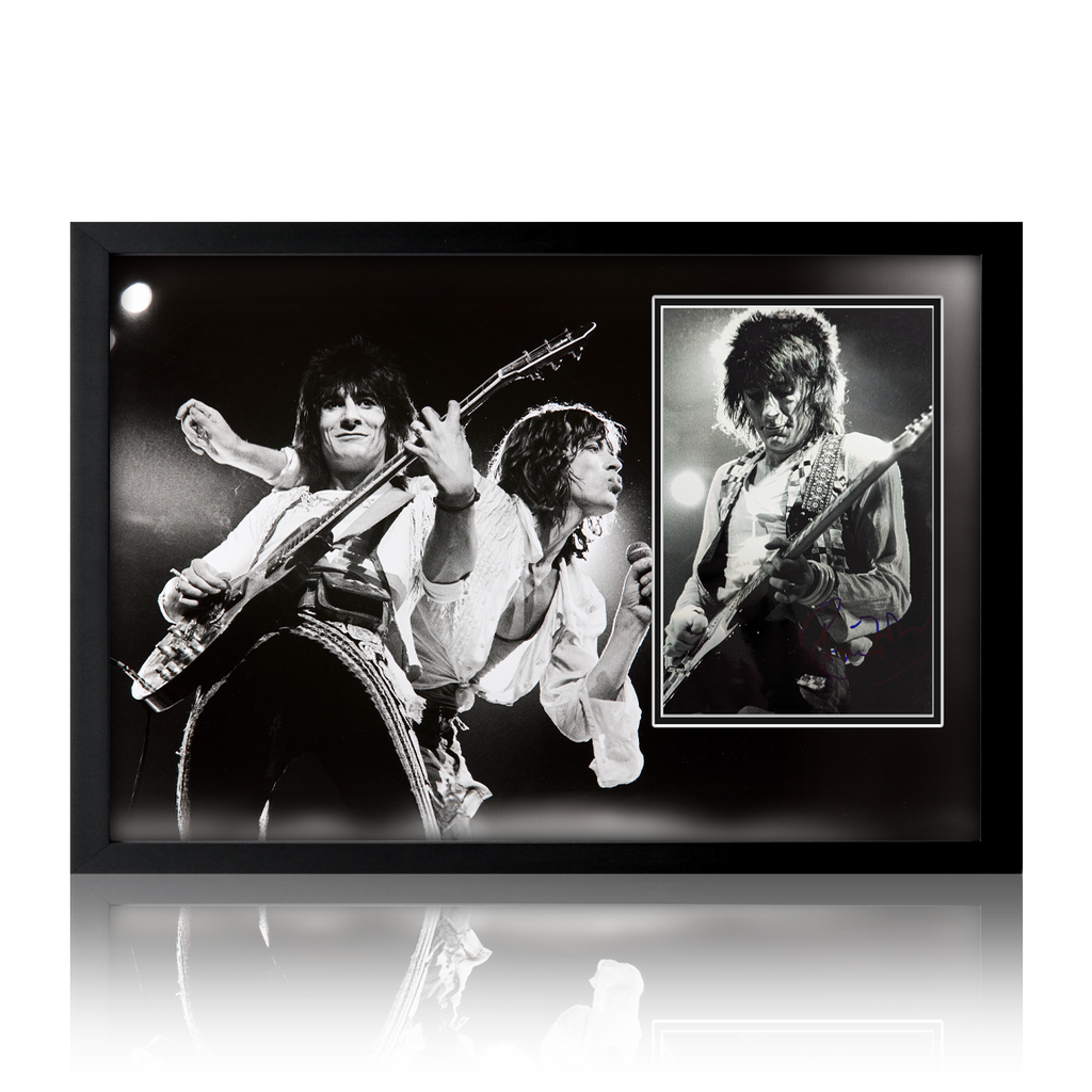 Ronnie Wood Signed Rolling Stones Iconic Frame