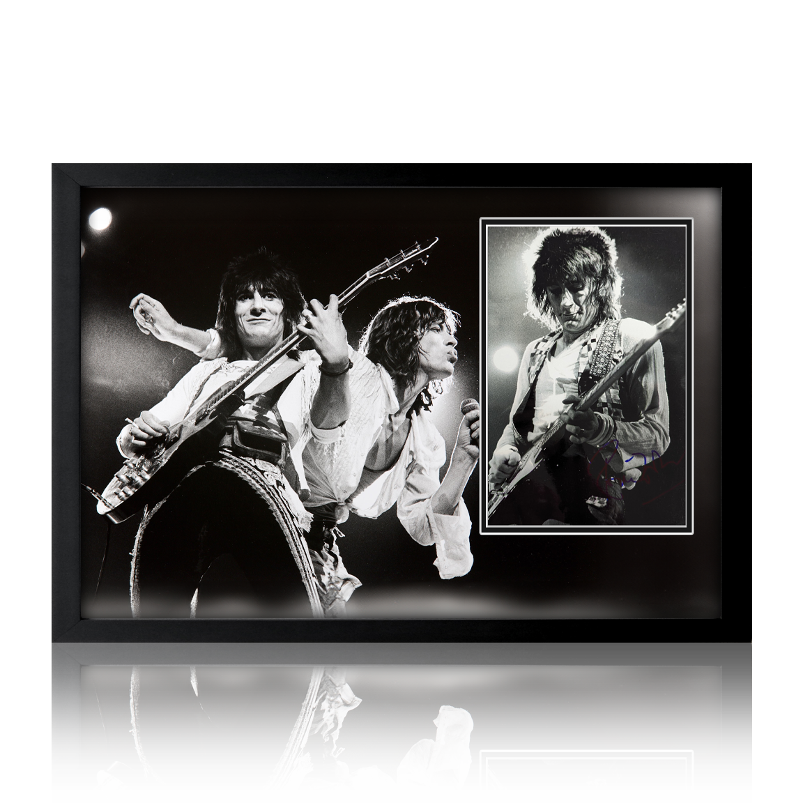 Ronnie Wood Signed Rolling Stones Iconic Frame