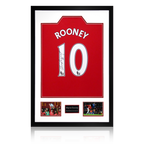 Wayne Rooney Signed Manchester United Shirt Premium Frame