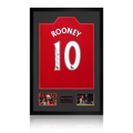 Wayne Rooney Signed Manchester United Shirt Premium Frame