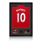Wayne Rooney Signed Manchester United Shirt Premium Frame