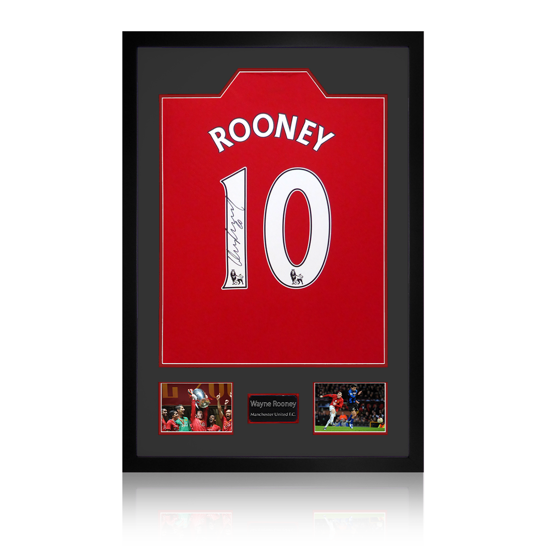 Wayne Rooney Signed Manchester United Shirt Premium Frame