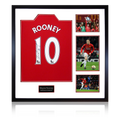 Wayne Rooney Signed Manchester United Shirt Elite Frame