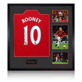 Wayne Rooney Signed Manchester United Shirt Elite Frame