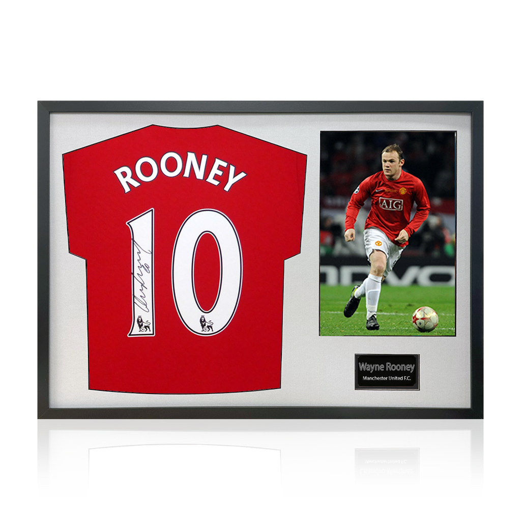 Wayne Rooney Signed Manchester United Shirt Classic Frame