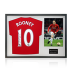 Wayne Rooney Signed Manchester United Shirt Classic Frame