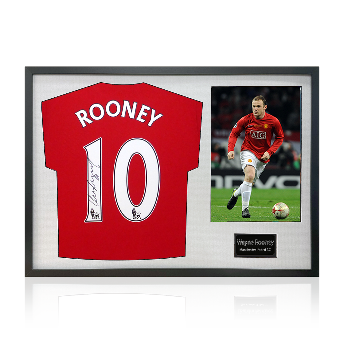 Wayne Rooney Signed Manchester United Shirt Classic Frame