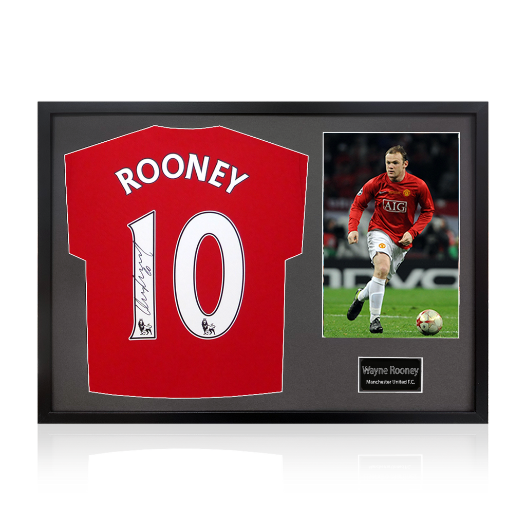 Wayne Rooney Signed Manchester United Shirt Classic Frame