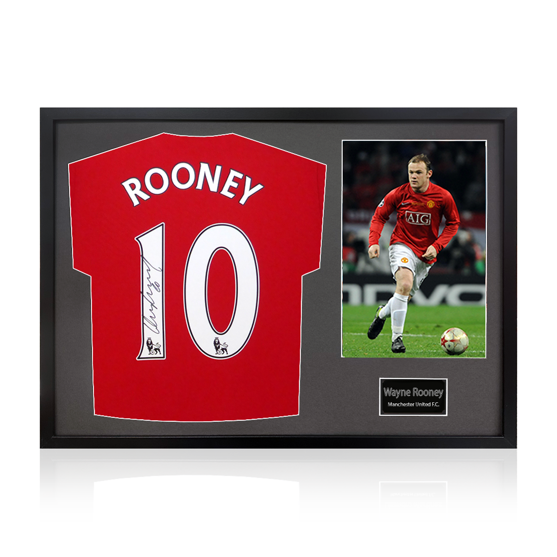 Wayne Rooney Signed Manchester United Shirt Classic Frame