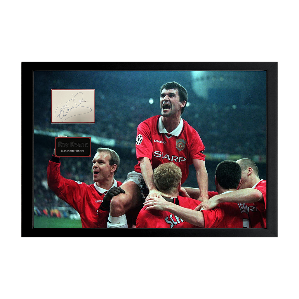 Roy Keane Signed Manchester United Cut Iconic Frame (ACG Cert)
