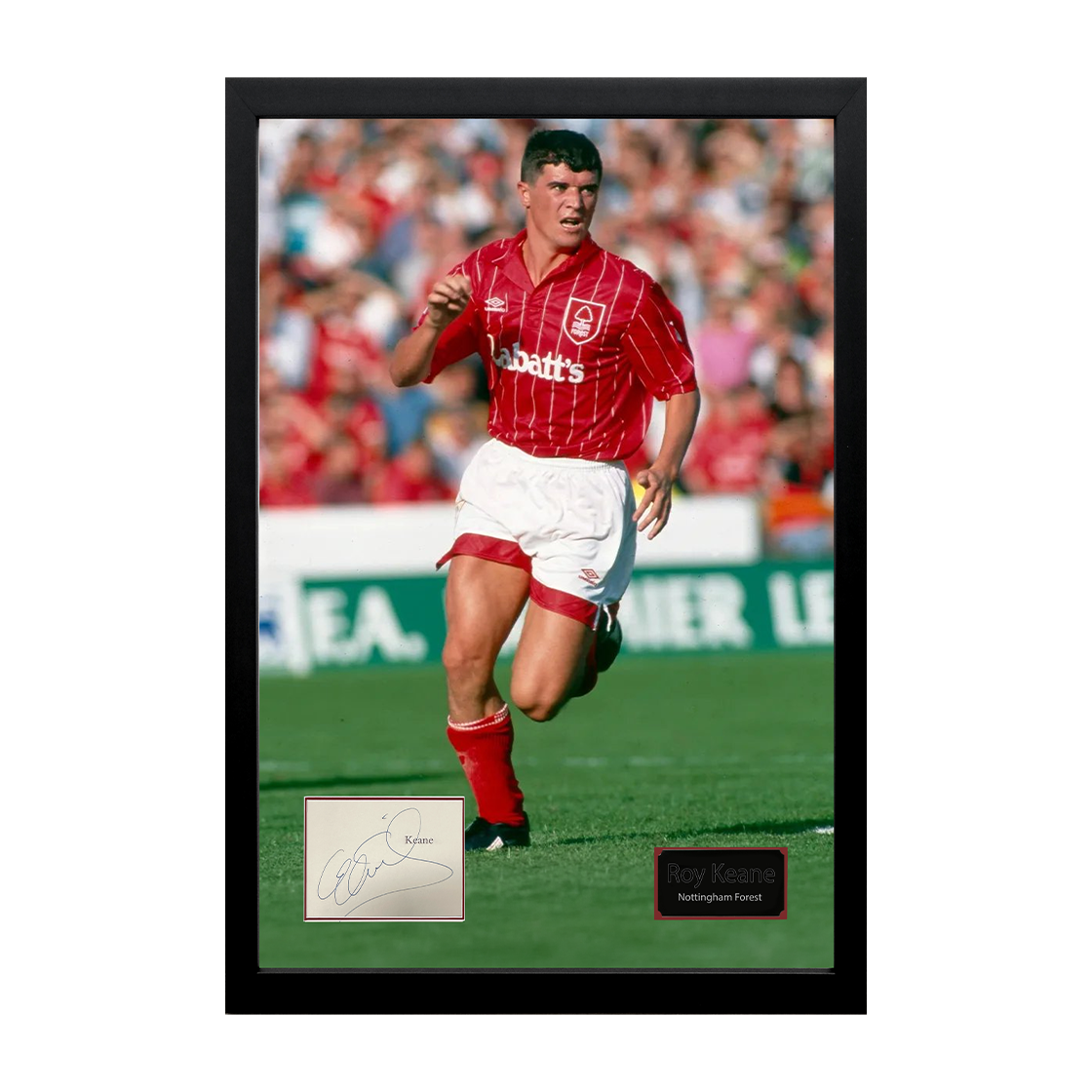 Roy Keane Signed Nottingham Forest Cut Iconic Frame (ACG Cert)