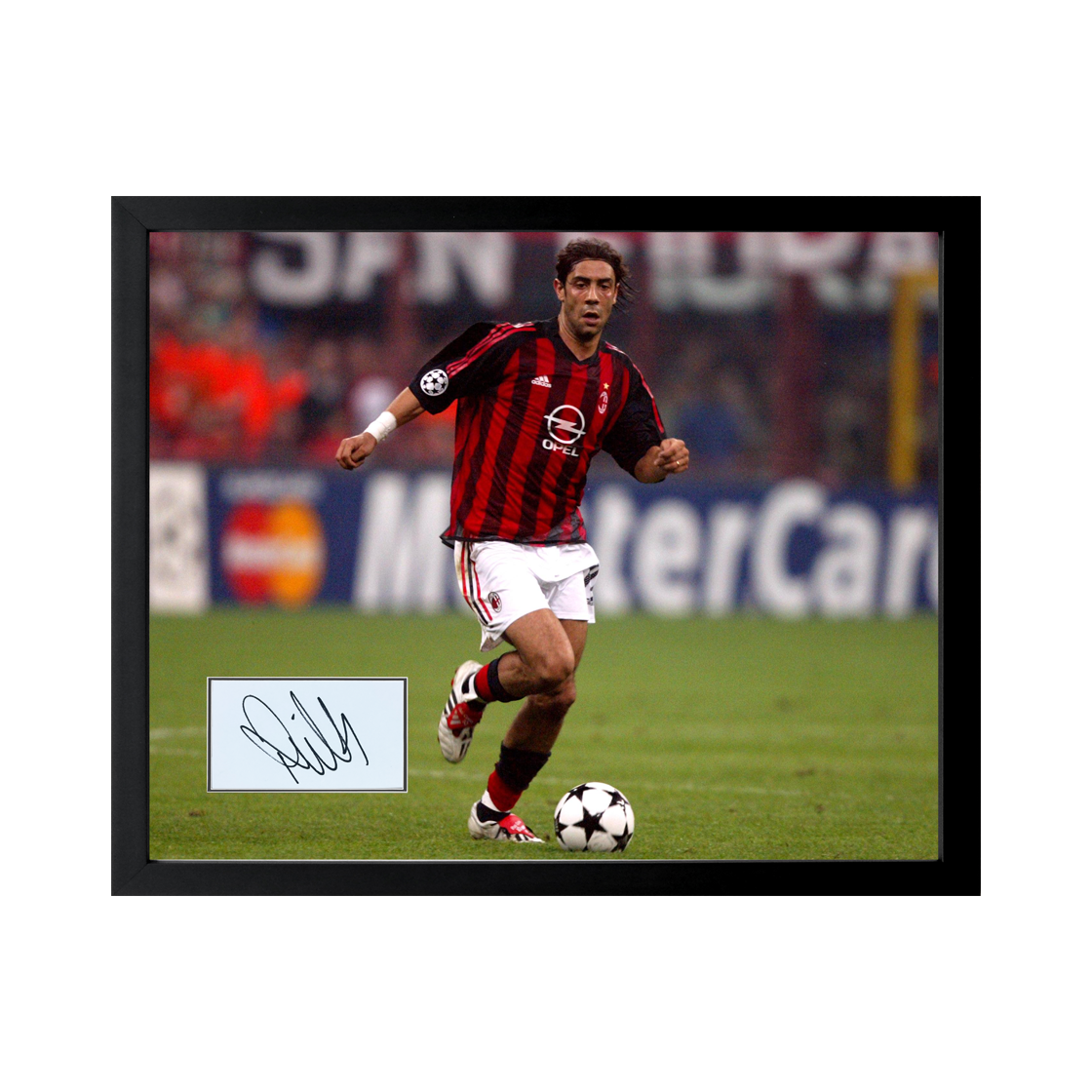 Rui Costa Signed AC Milan Cut Deluxe Mount Frame