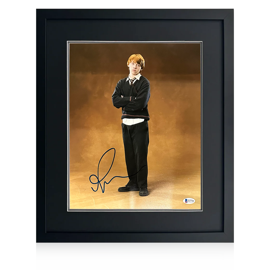 Rupert Grint Signed Harry Potter Image Compact Frame #1 (Beckett)