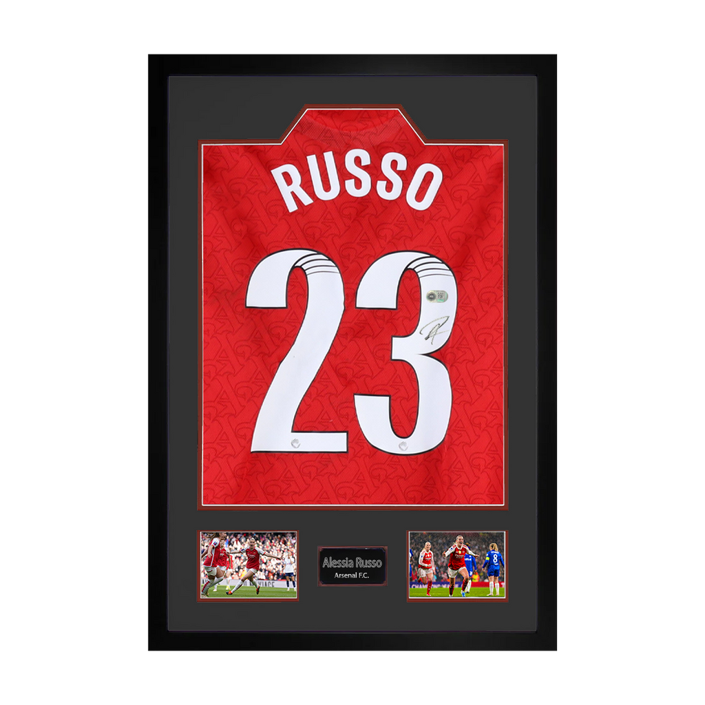 Alessia Russo Signed Arsenal Shirt Premium Frame (ACG Cert)