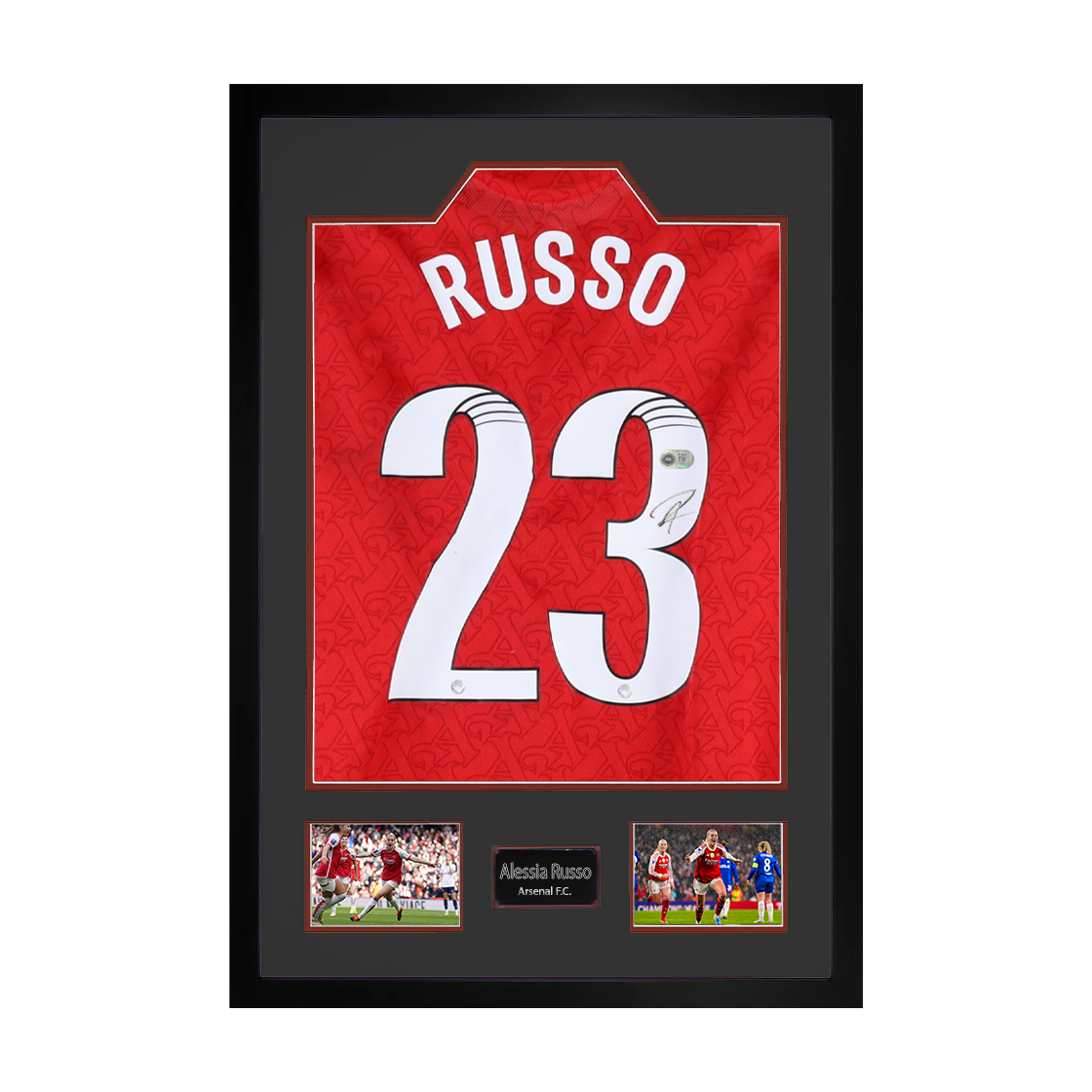Alessia Russo Signed Arsenal Shirt Premium Frame (ACG Cert)