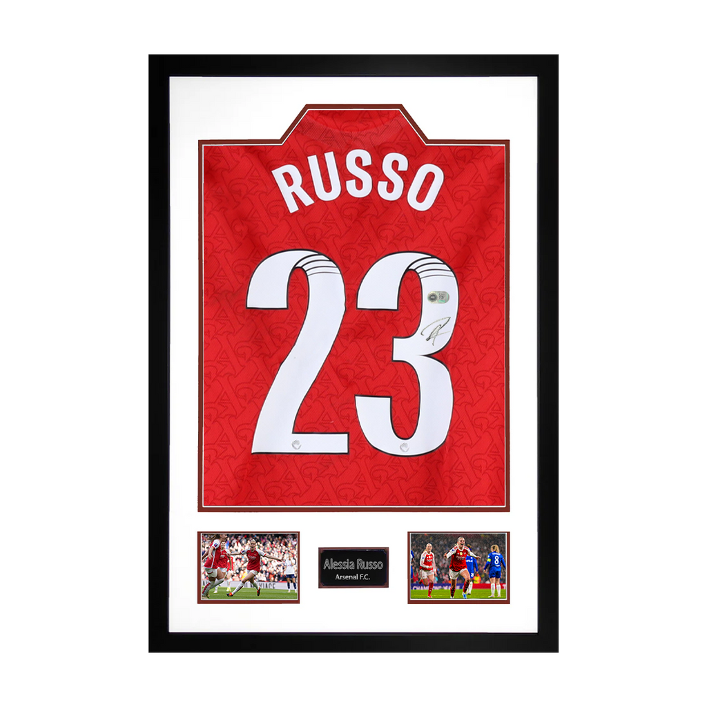 Alessia Russo Signed Arsenal Shirt Premium Frame (ACG Cert)