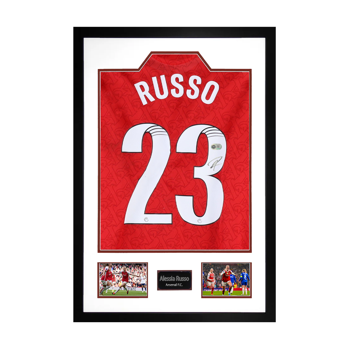 Alessia Russo Signed Arsenal Shirt Premium Frame (ACG Cert)