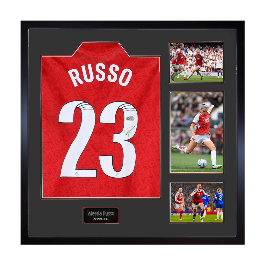 Alessia Russo Signed Arsenal Shirt Elite Frame (ACG Cert)