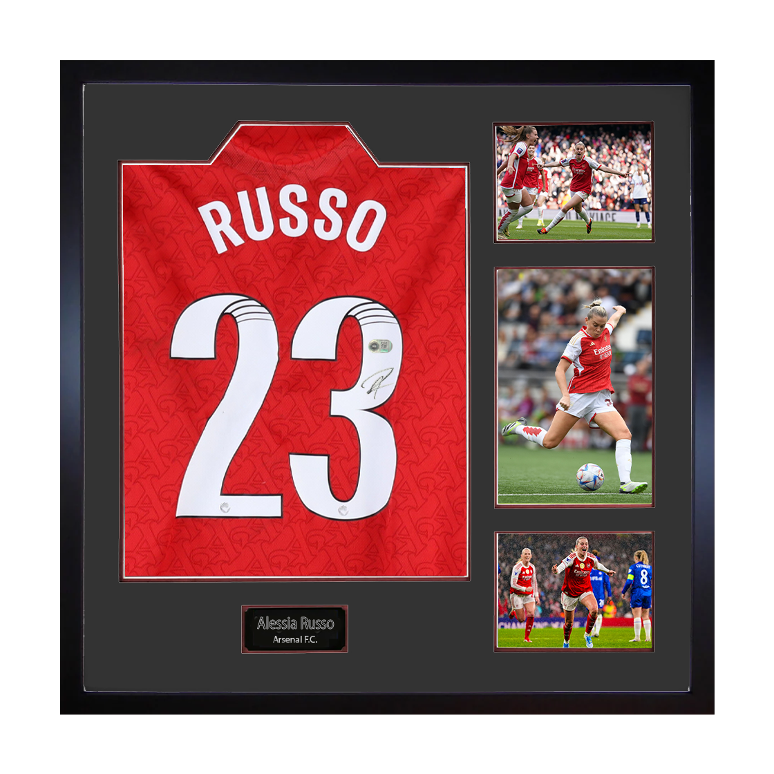 Alessia Russo Signed Arsenal Shirt Elite Frame (ACG Cert)