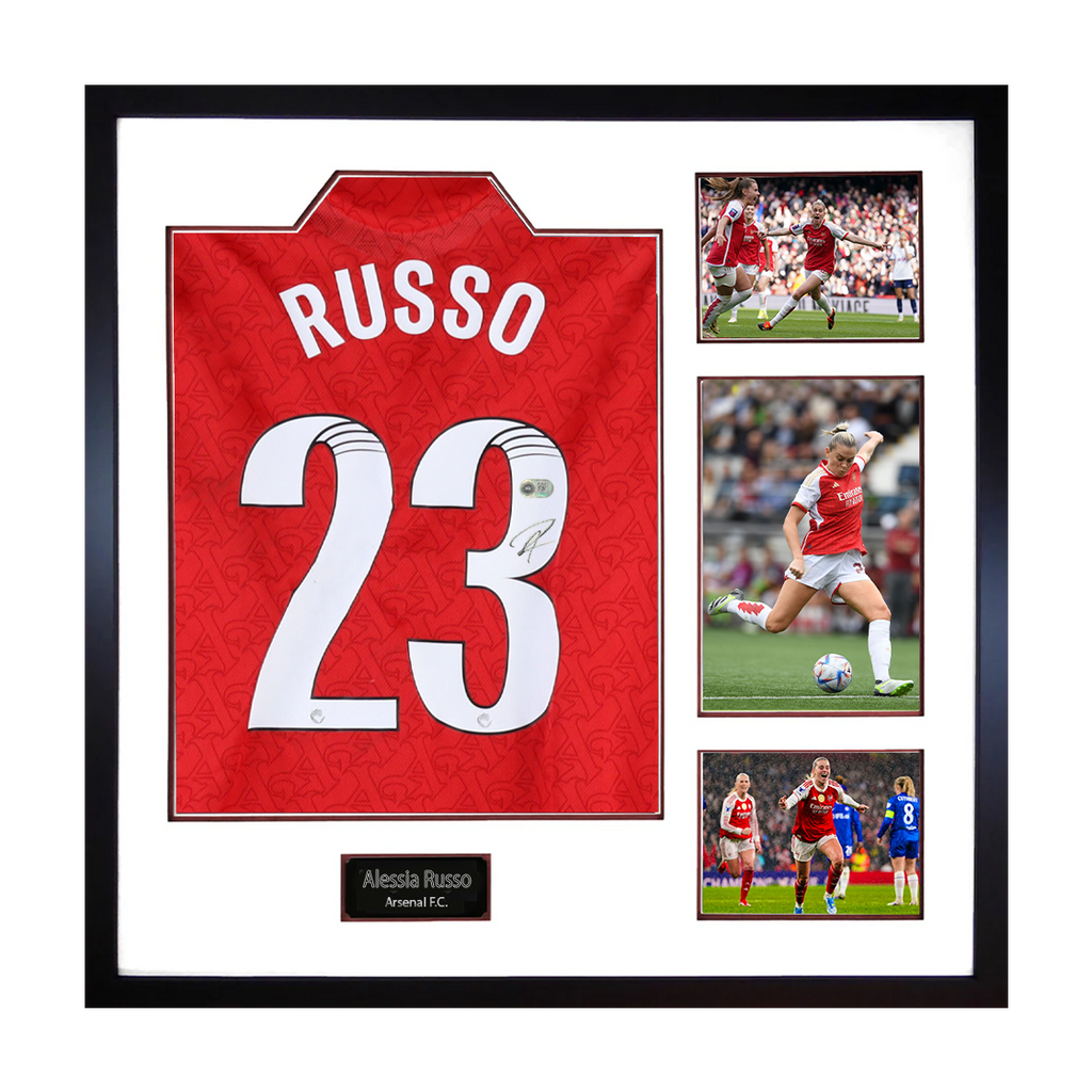 Alessia Russo Signed Arsenal Shirt Elite Frame (ACG Cert)