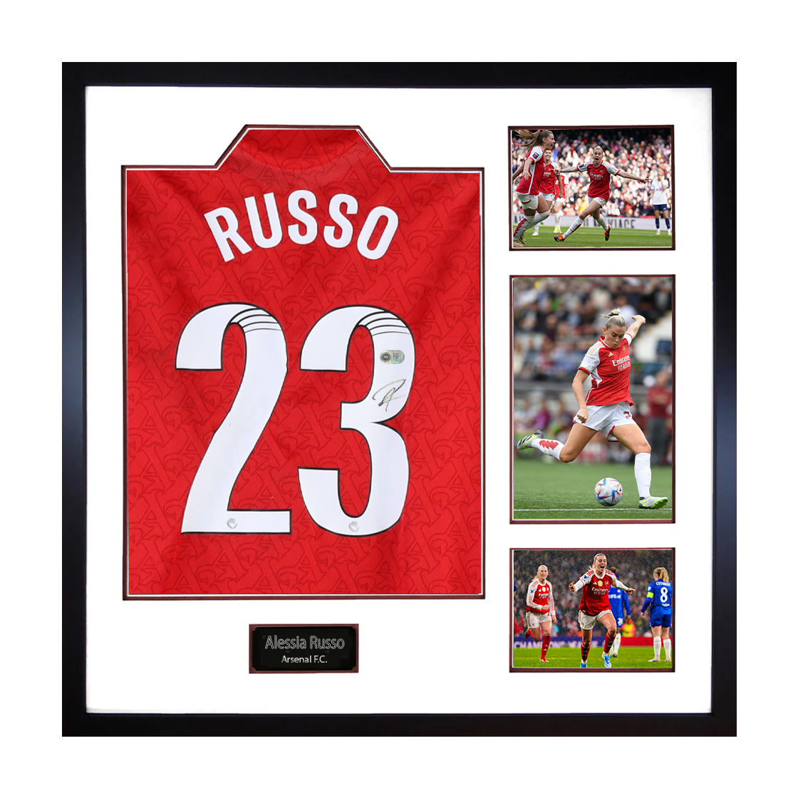 Alessia Russo Signed Arsenal Shirt Elite Frame (ACG Cert)