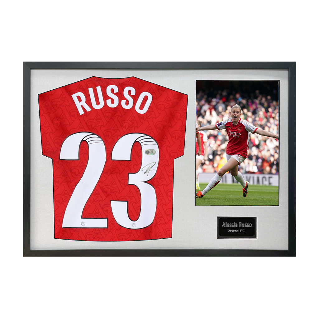 Alessia Russo Signed Arsenal Shirt Classic Frame (ACG Cert)