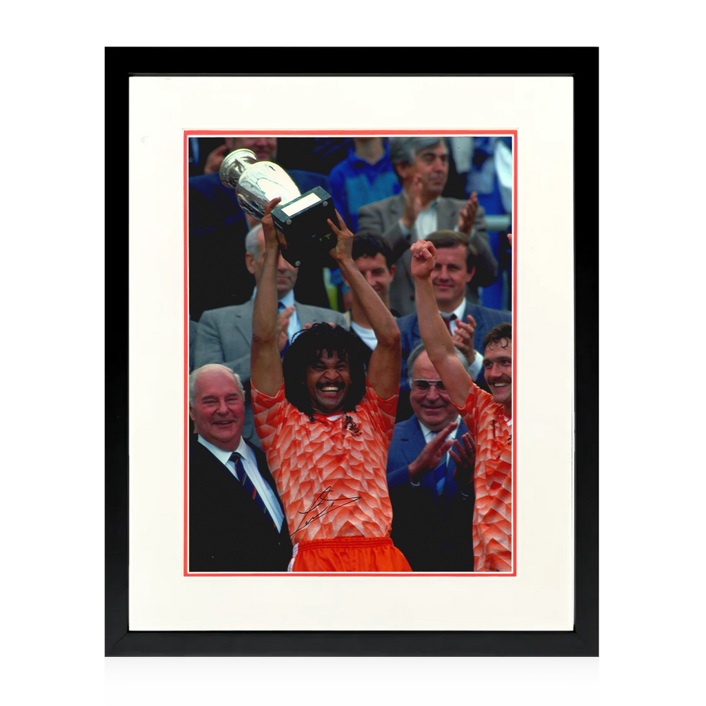Ruud Gullit Signed Netherlands Image Deluxe Mount Frame