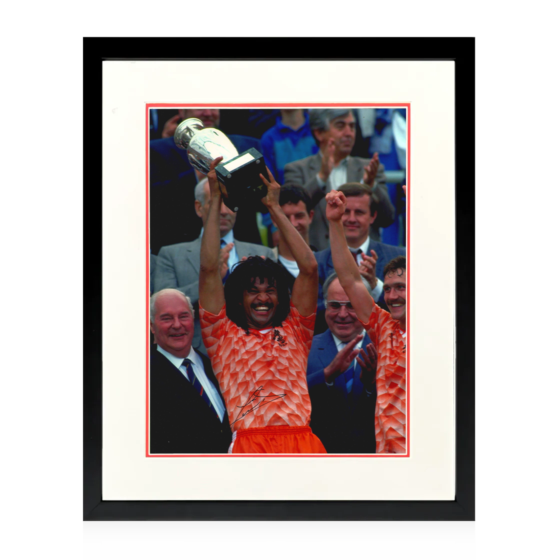 Ruud Gullit Signed Netherlands Image Deluxe Mount Frame