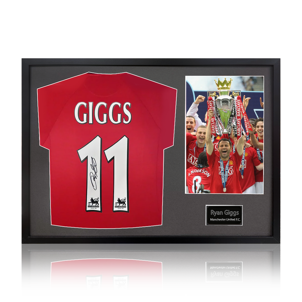 Ryan Giggs Signed Manchester United Shirt Classic Frame
