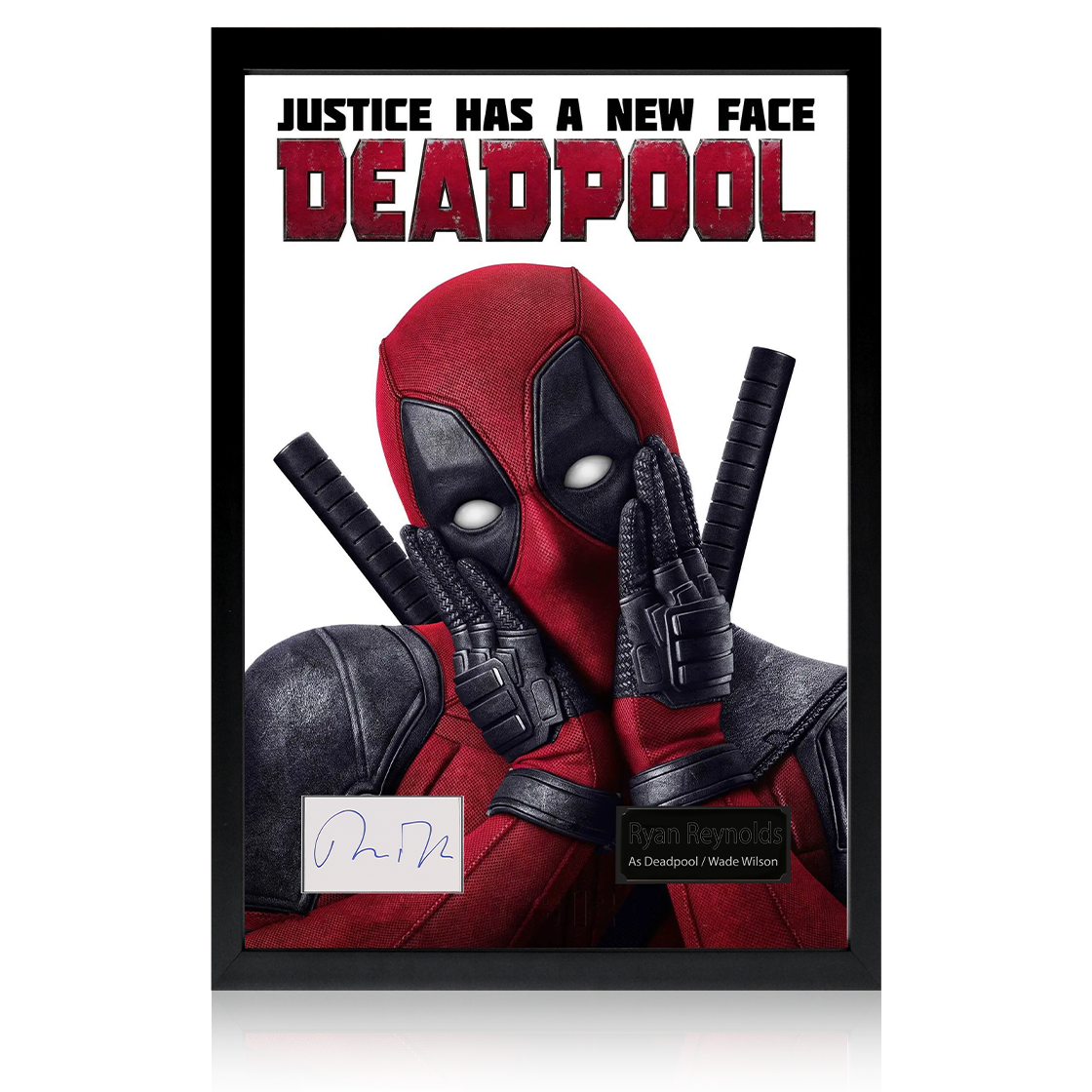 Ryan Reynolds Signed Deadpool Iconic Frame (JSA)