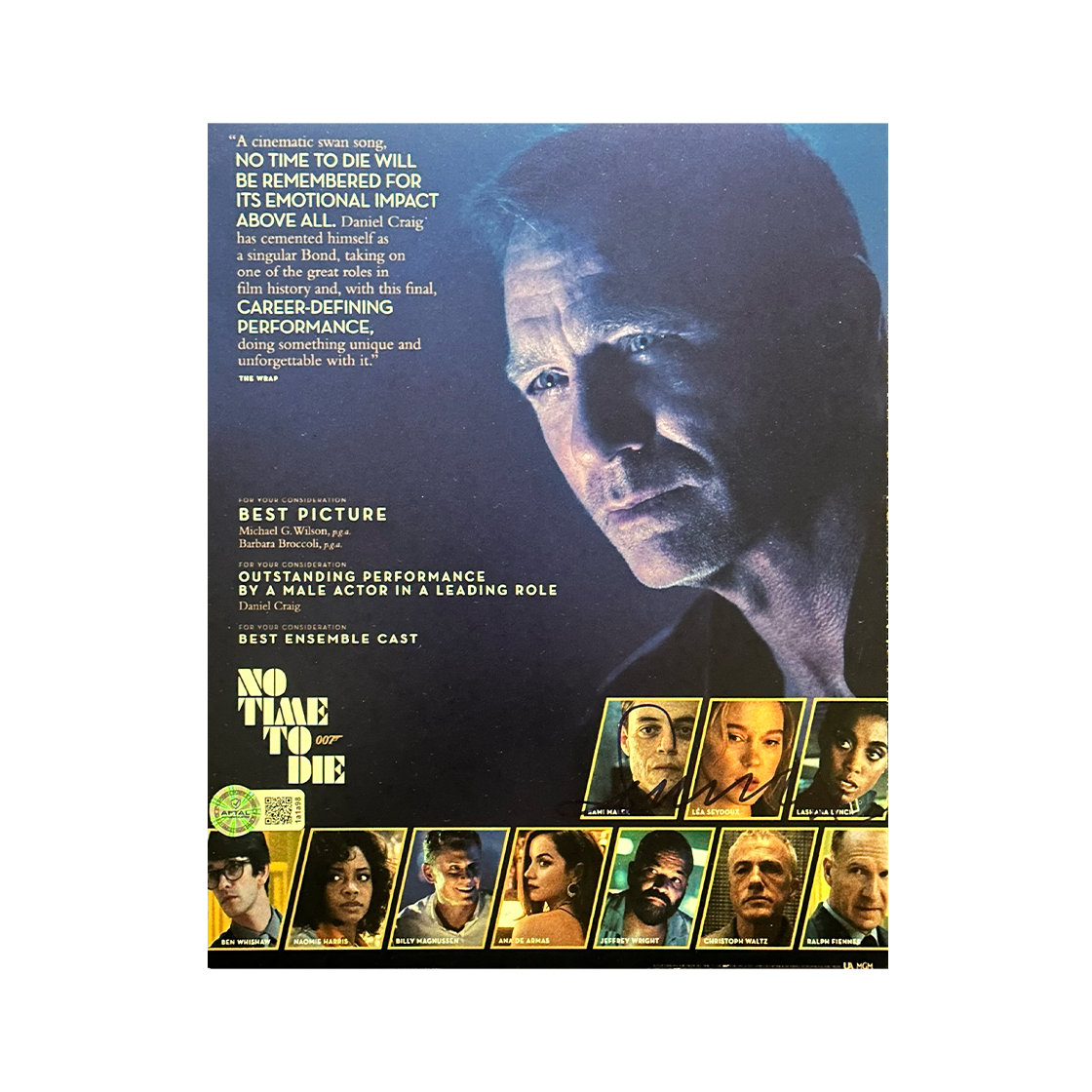 Sam Mendes Signed No Time To Die 10x8 Image (AFTAL Authenticated)