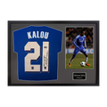 Salomon Kalou Signed Chelsea Shirt Classic Frame (ACG Cert)