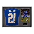 Salomon Kalou Signed Chelsea Shirt Classic Frame (ACG Cert)
