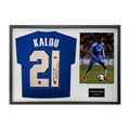 Salomon Kalou Signed Chelsea Shirt Classic Frame (ACG Cert)
