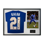 Salomon Kalou Signed Chelsea Shirt Classic Frame (ACG Cert)