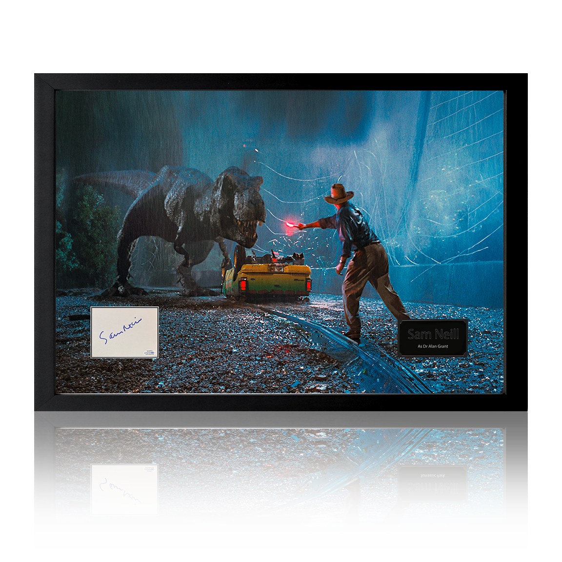 Sam Neill Signed Jurassic Park Iconic Frame (ACG)