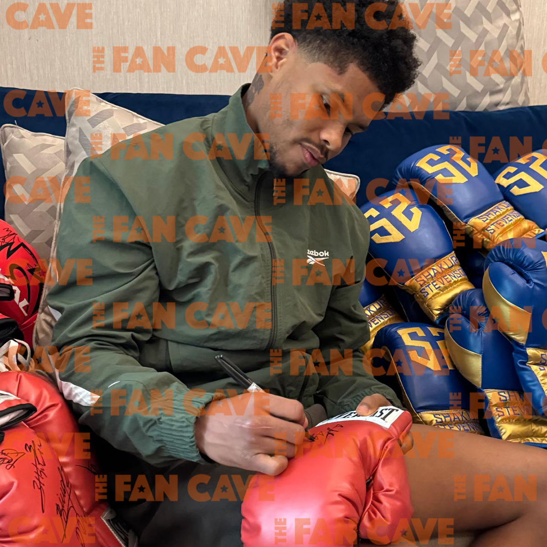 Shakur Stevenson Signed Boxing Glove Iconic Frame