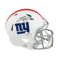 Saquon Barkley Signed Giants Full-Size Flat White Speed Helmet (Fanatics)
