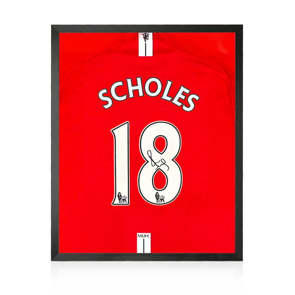 Weekly Auction: Paul Scholes Signed Manchester United 07/08 Premier League Shirt Compact Frame