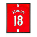 Weekly Auction: Paul Scholes Signed Manchester United 07/08 Premier League Shirt Compact Frame