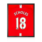 Weekly Auction: Paul Scholes Signed Manchester United 07/08 Premier League Shirt Compact Frame