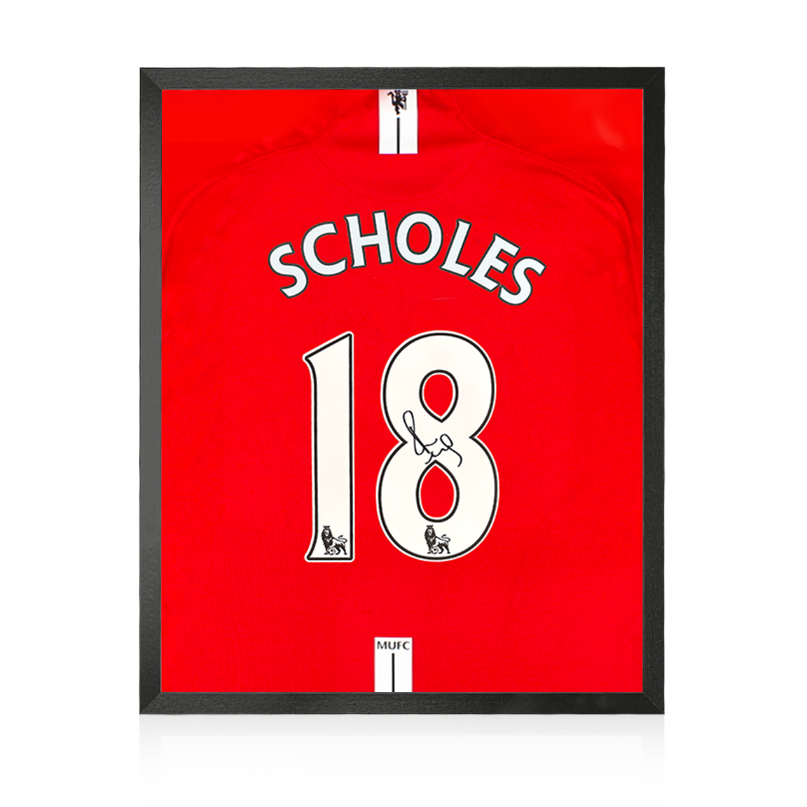 Weekly Auction: Paul Scholes Signed Manchester United 07/08 Premier League Shirt Compact Frame